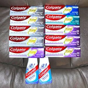 Colgate bundle 12 included 10-3.3oz tubes 2- 4.6oz bottles shown.See photo New